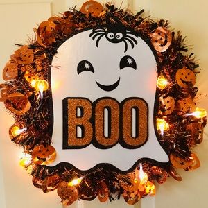 Halloween Ghost Wreath